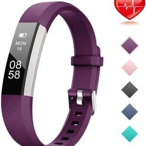 Lintelek Waterproof Fitness Tracker - Purple